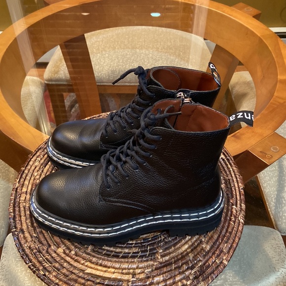 NWOT PROENZA SCHOULER Leather Combat Boots - Picture 2 of 12